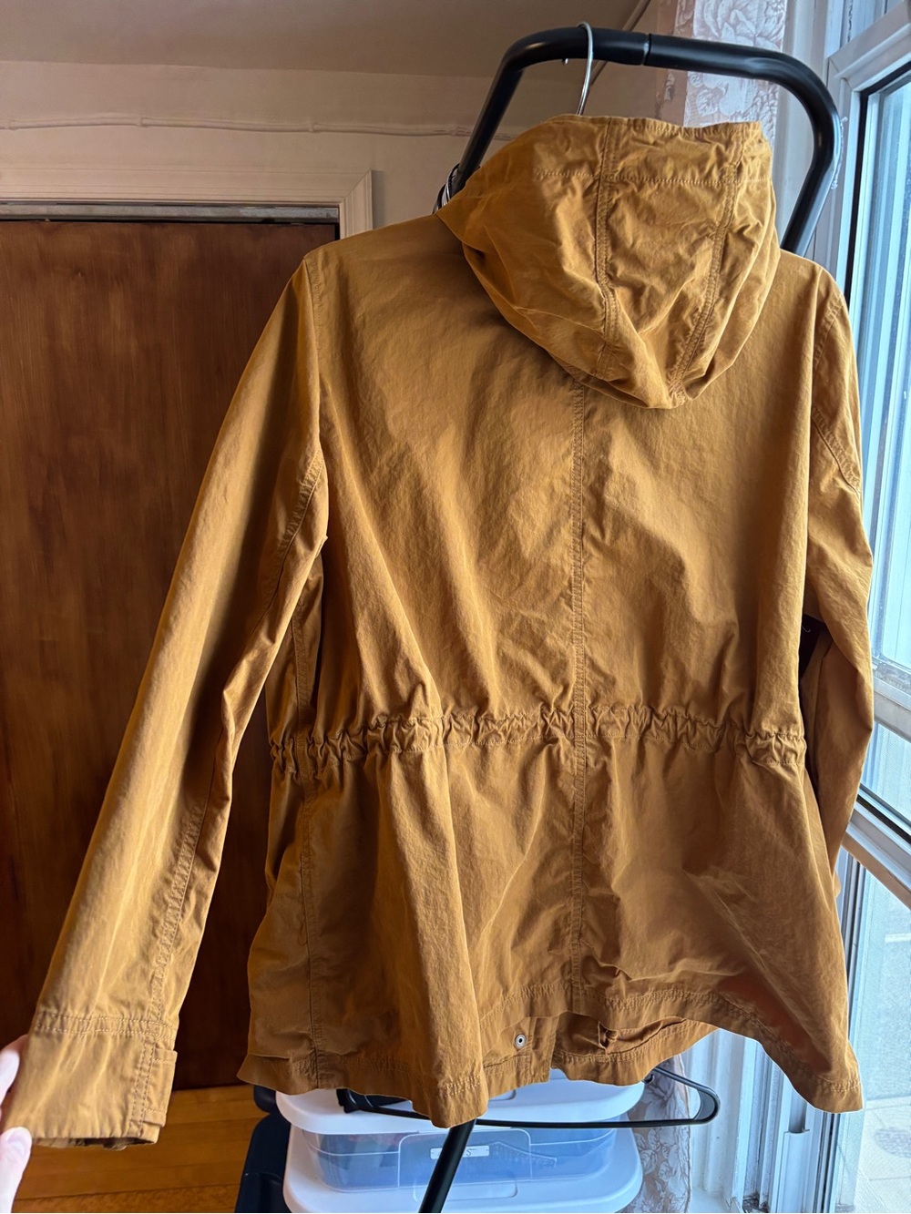 EUC Madewell Anorak Raincoat | Tan Brown Utility Rain Jacket | Women’s Plus 2X - Picture 4 of 16